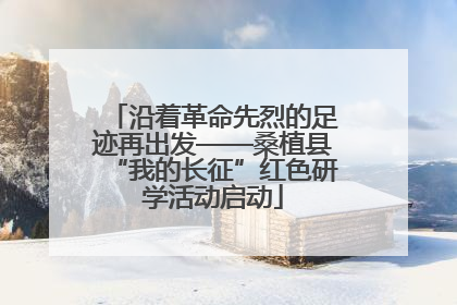沿着革命先烈的足迹再出发——桑植县“我的长征”红色研学活动启动