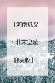 河南巩义：北宋皇陵迎麦收