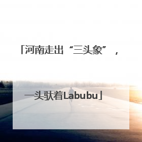 河南走出“三头象”，一头驮着Labubu