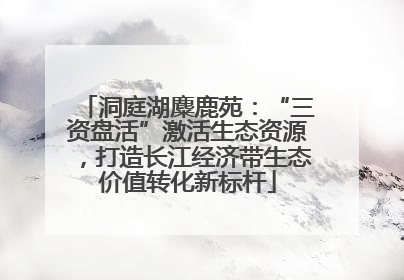 洞庭湖麋鹿苑：“三资盘活”激活生态资源，打造长江经济带生态价值转化新标杆