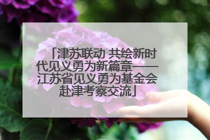 津苏联动 共绘新时代见义勇为新篇章——江苏省见义勇为基金会赴津考察交流