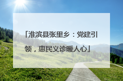 淮滨县张里乡：党建引领，惠民义诊暖人心