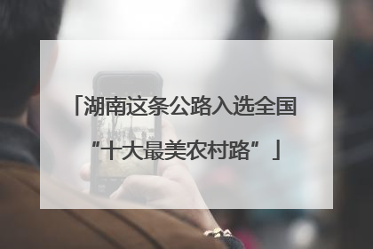 湖南这条公路入选全国“十大最美农村路”