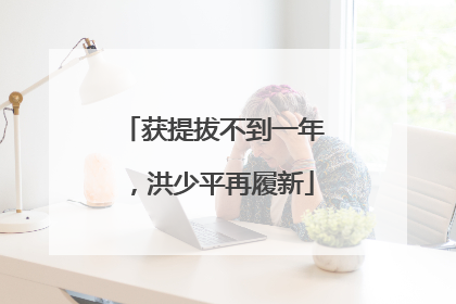 获提拔不到一年，洪少平再履新