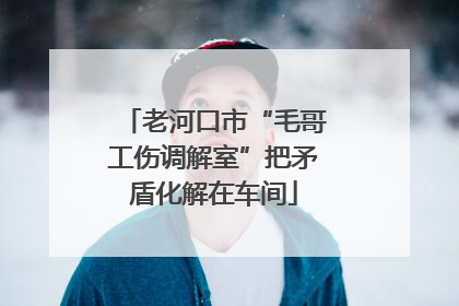 老河口市“毛哥工伤调解室”把矛盾化解在车间