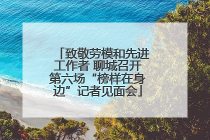 致敬劳模和先进工作者 聊城召开第六场“榜样在身边”记者见面会
