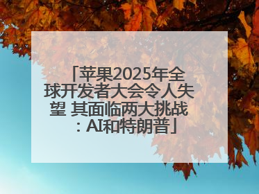 苹果2025年全球开发者大会令人失望 其面临两大挑战：AI和特朗普