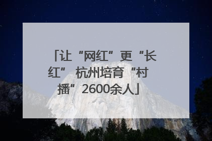 让“网红”更“长红” 杭州培育“村播”2600余人