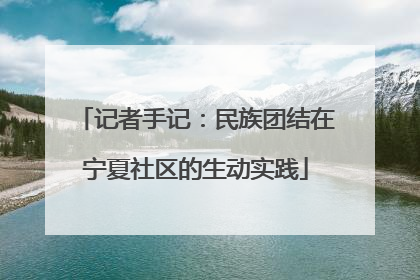 记者手记：民族团结在宁夏社区的生动实践