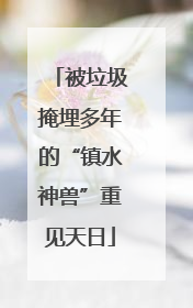 被垃圾掩埋多年的“镇水神兽”重见天日
