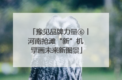 豫见品牌力量⑥丨河南抢滩“新”机 擘画未来新图景