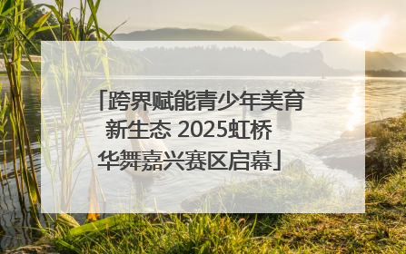 跨界赋能青少年美育新生态 2025虹桥华舞嘉兴赛区启幕