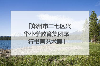 郑州市二七区兴华小学教育集团举行书画艺术展