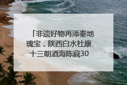 非遗好物再添秦地瑰宝，陕西白水杜康十三朝酒海陈藏30年别具一格