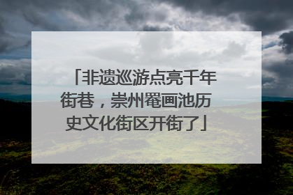 非遗巡游点亮千年街巷，崇州罨画池历史文化街区开街了