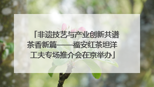非遗技艺与产业创新共谱茶香新篇——福安红茶坦洋工夫专场推介会在京举办