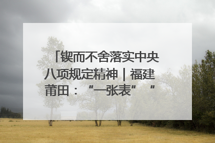 锲而不舍落实中央八项规定精神｜福建莆田：“一张表”“一张图”为基层减轻“数字负担”