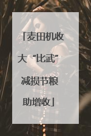 麦田机收大“比武” 减损节粮助增收