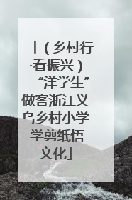 （乡村行·看振兴）“洋学生”做客浙江义乌乡村小学 学剪纸悟文化
