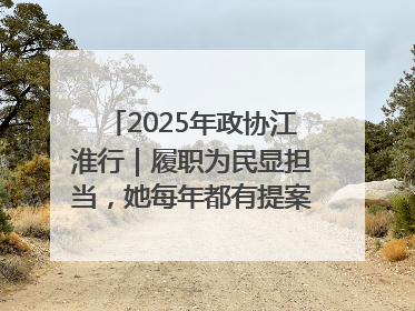 2025年政协江淮行｜履职为民显担当，她每年都有提案被评为“优秀”