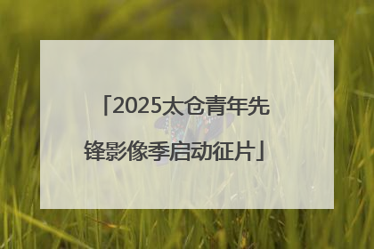 2025太仓青年先锋影像季启动征片
