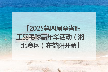 2025第四届全省职工羽毛球嘉年华活动（湘北赛区）在益阳开幕