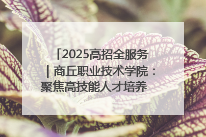 2025高招全服务｜商丘职业技术学院：聚焦高技能人才培养 谱写高质量发展篇章