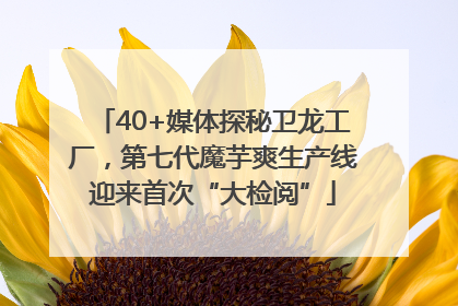 40+媒体探秘卫龙工厂，第七代魔芋爽生产线迎来首次“大检阅”