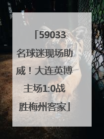 59033名球迷现场助威！大连英博主场1:0战胜梅州客家