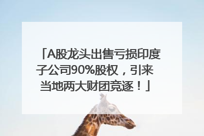 A股龙头出售亏损印度子公司90%股权，引来当地两大财团竞逐！