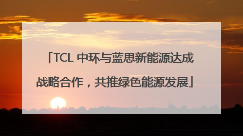 TCL 中环与蓝思新能源达成战略合作，共推绿色能源发展
